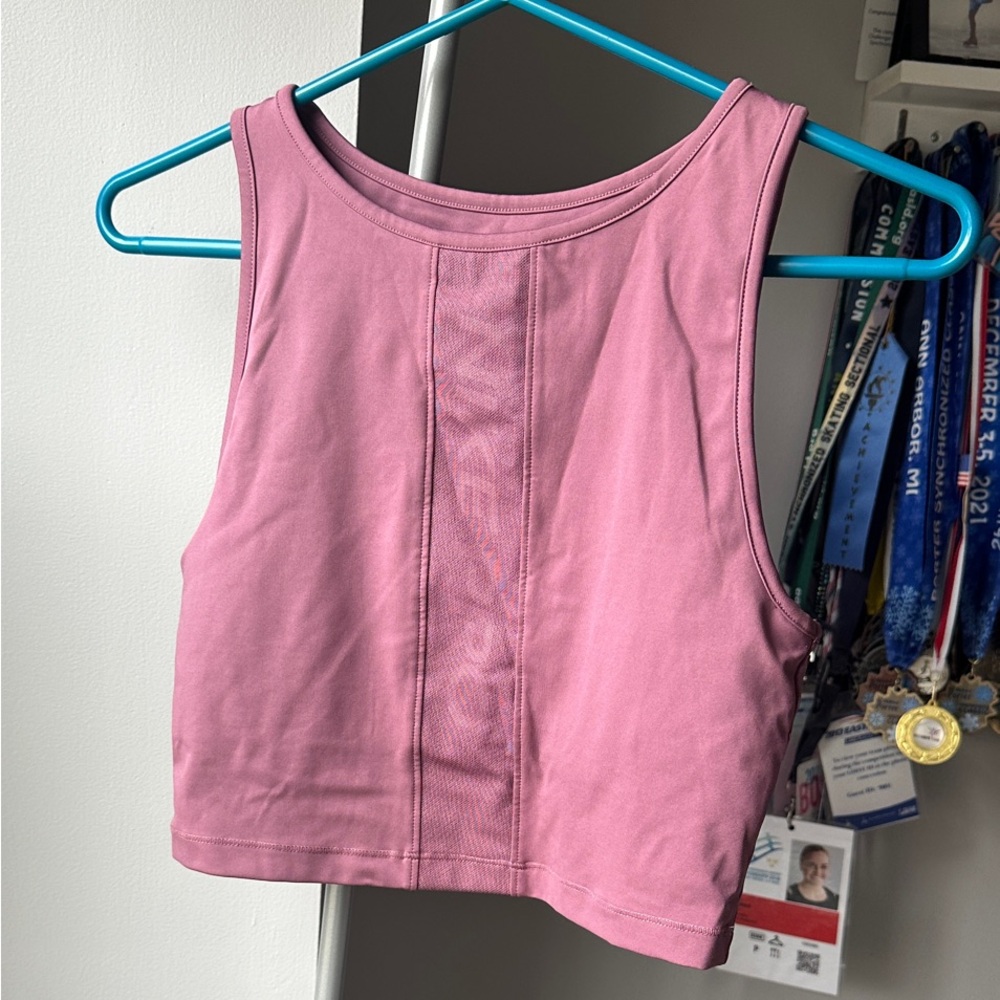 Nike Dusty Rose Cropped Athletic Tank